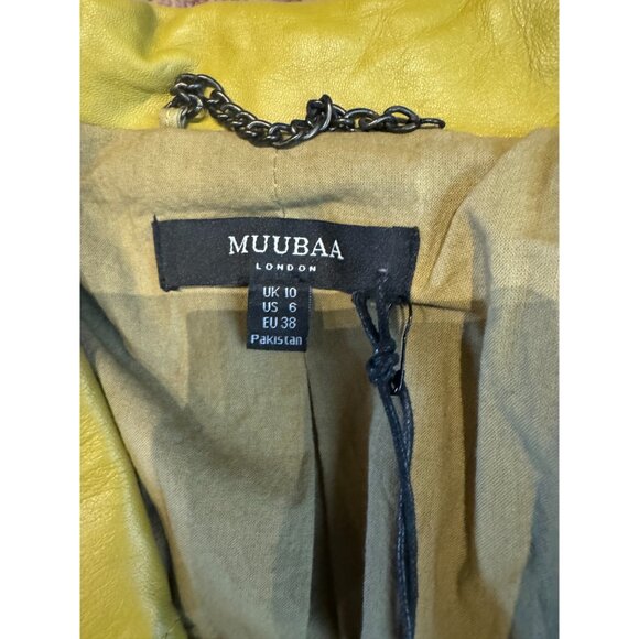 NWT Muubaa Leather Jacket – Size 6 – $845 Retail – 100% Sheepskin - Picture 6 of 6